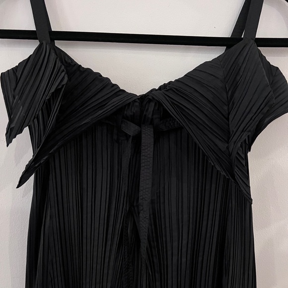 Issey Miyake Black Dress Avant-Garde Origami Pleated Gown Japanese Couture size2 - Picture 13 of 15